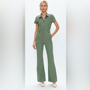 Pistola Martina Utility Flare Jumpsuit in Colonel NWT SZ XS!